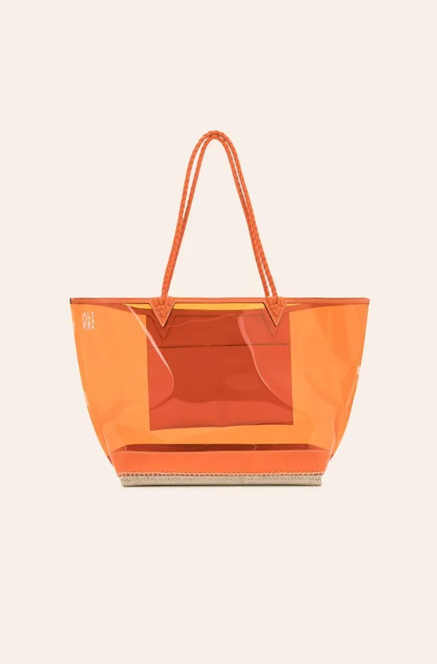 Altuzarra Espadrille Tote Large Orange Women Bags