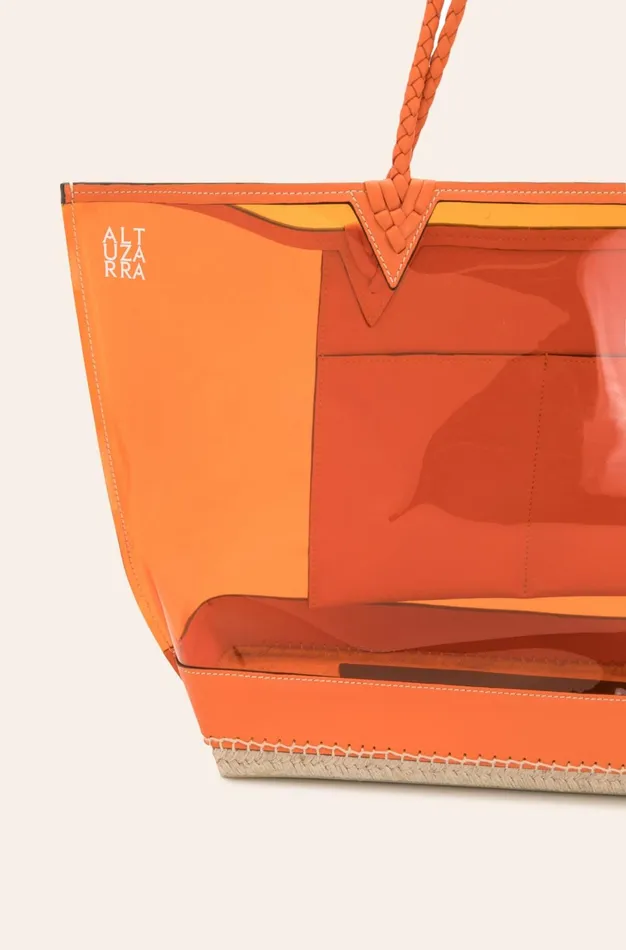 Altuzarra Espadrille Tote Large Orange Women Bags