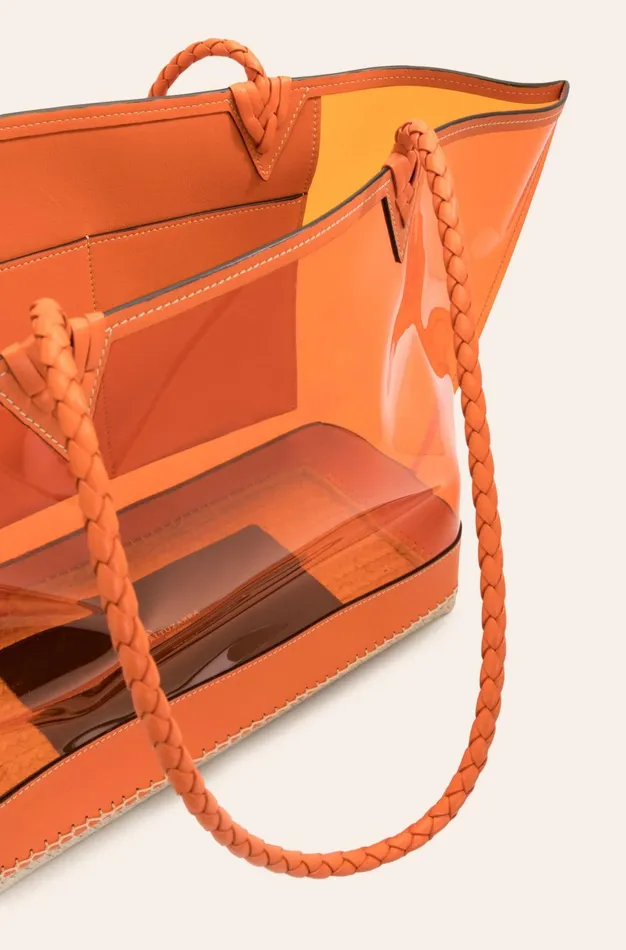 Altuzarra Espadrille Tote Large Orange Women Bags