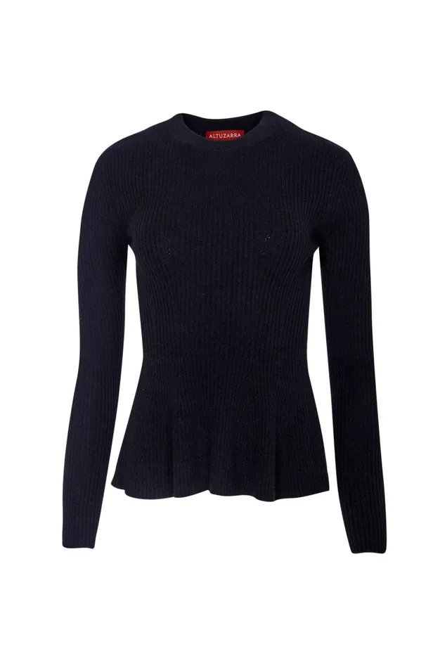 Altuzarra Frankie Knit Sweater Black Women Tops
