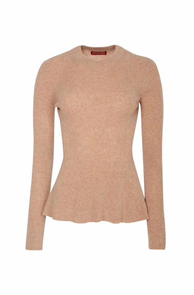 Altuzarra Frankie Knit Sweater Brown Women Tops
