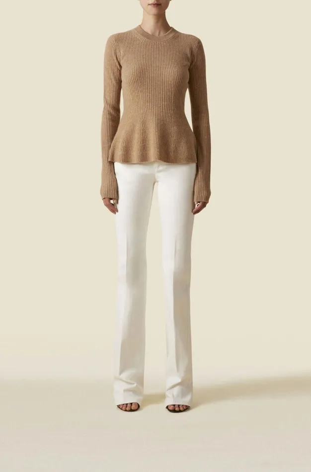 Altuzarra Frankie Knit Sweater Brown Women Tops