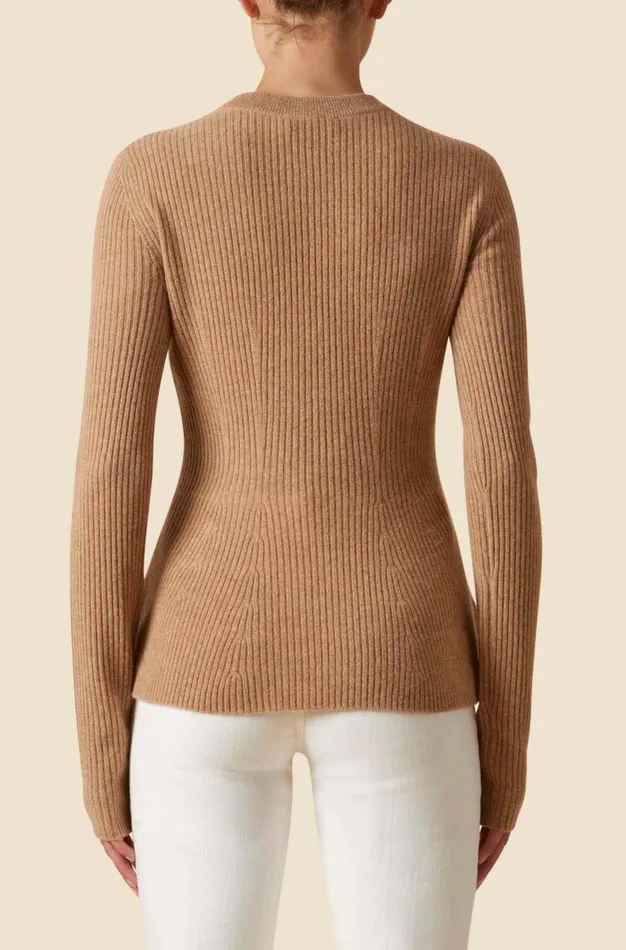 Altuzarra Frankie Knit Sweater Brown Women Tops