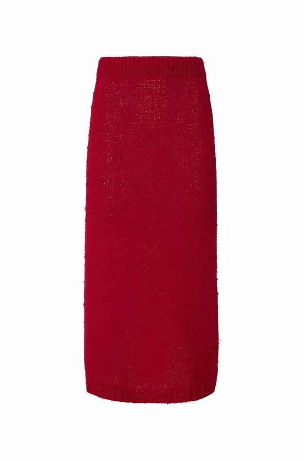 Altuzarra Gardenia Knit Skirt Red Women Skirts