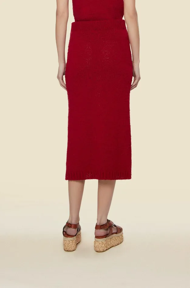 Altuzarra Gardenia Knit Skirt Red Women Skirts