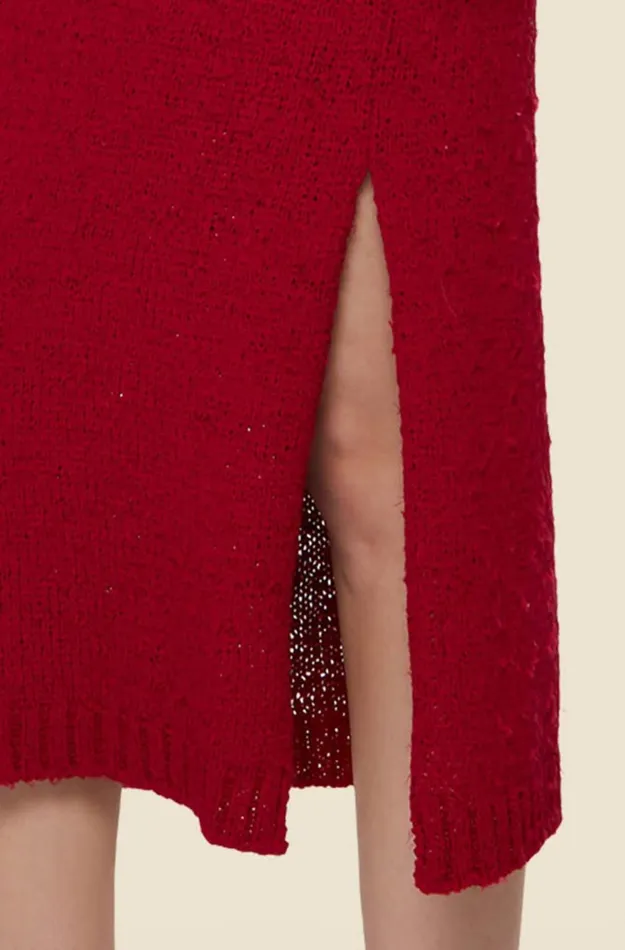 Altuzarra Gardenia Knit Skirt Red Women Skirts