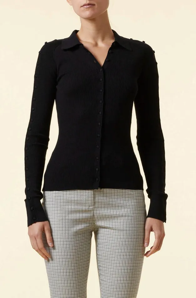 Altuzarra Hill Knit Cardigan Black Women Tops