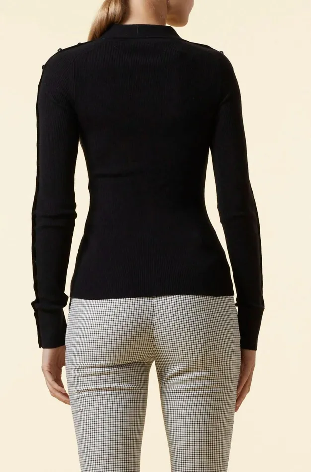 Altuzarra Hill Knit Cardigan Black Women Tops
