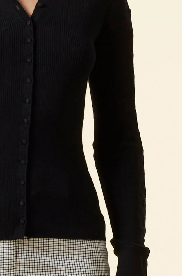 Altuzarra Hill Knit Cardigan Black Women Tops