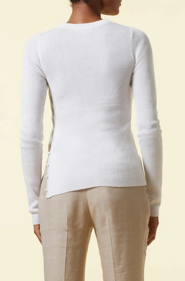 Altuzarra Iris Knit Sweater White Women Tops