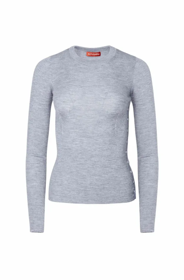 Altuzarra Iris Sweater Grey Women Tops