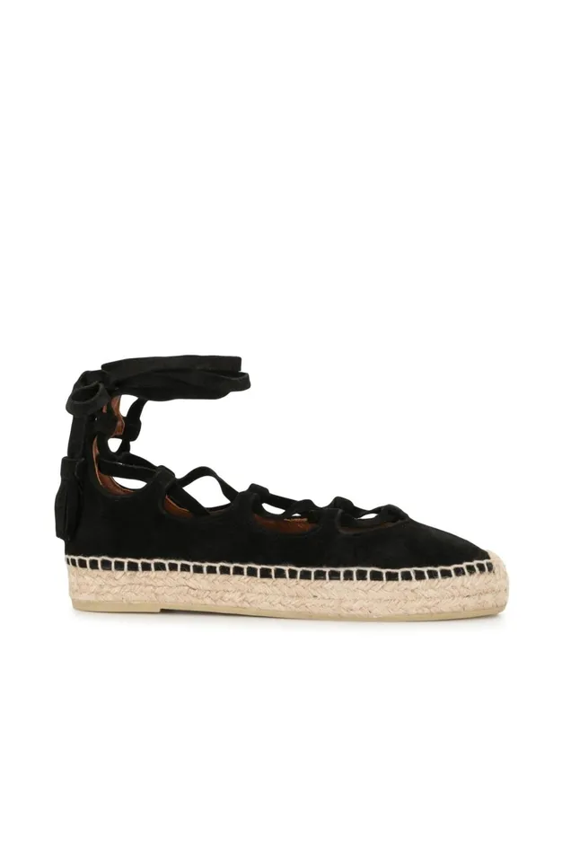 Altuzarra Luna Gladiator Espadrilles Black Women Shoes