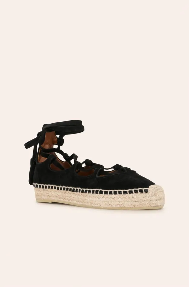 Altuzarra Luna Gladiator Espadrilles Black Women Shoes