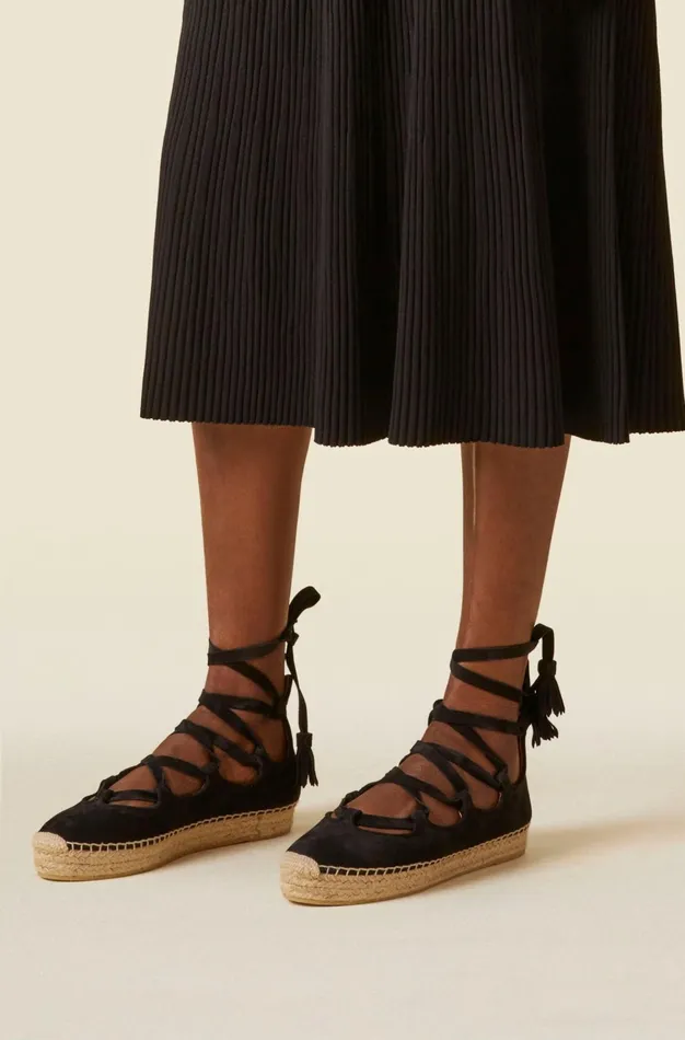 Altuzarra Luna Gladiator Espadrilles Black Women Shoes