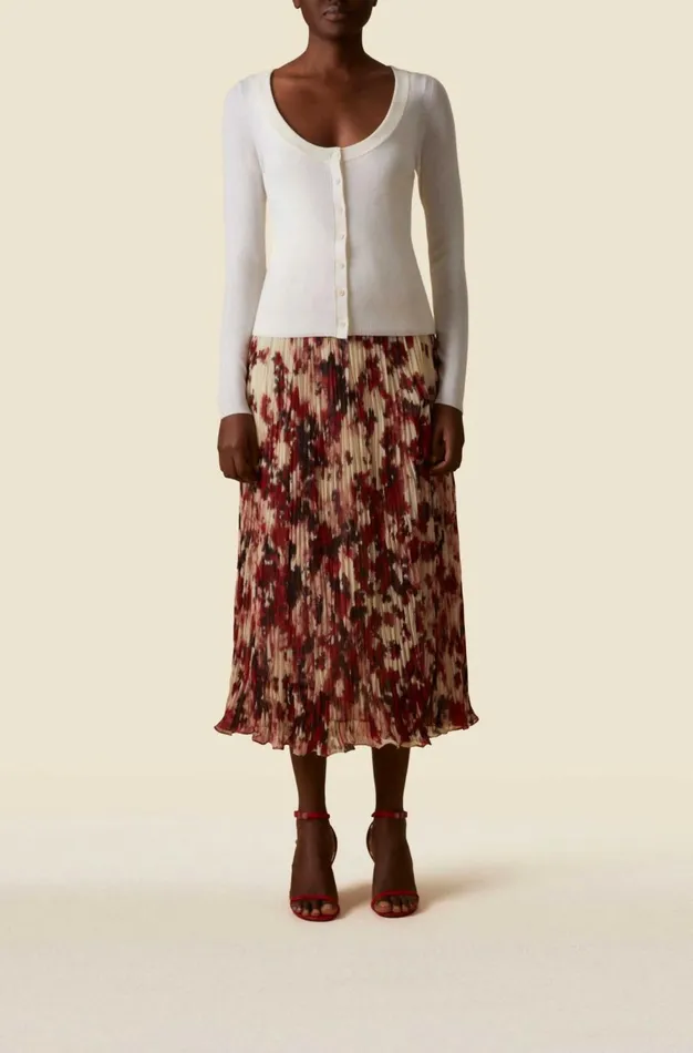Altuzarra Vicky Knit Cardigan White Women Tops