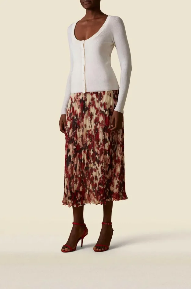 Altuzarra Vicky Knit Cardigan White Women Tops