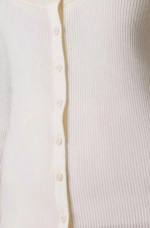 Altuzarra Vicky Knit Cardigan White Women Tops
