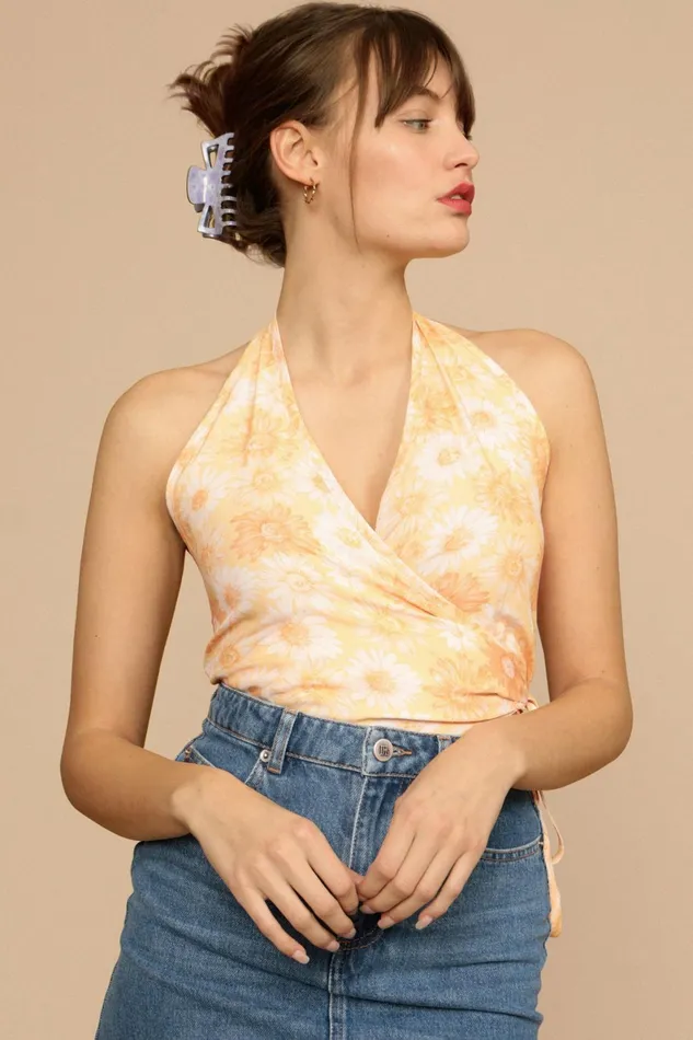 AMBER Top Orange Tournesol Women Rouje Blouses and Tops