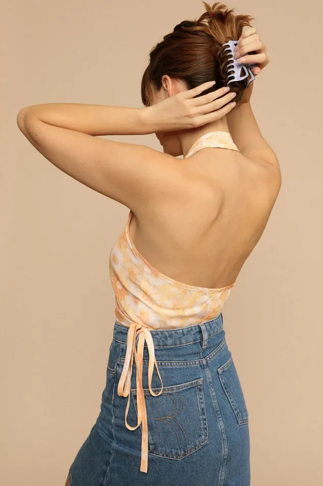 AMBER Top Orange Tournesol Women Rouje Blouses and Tops