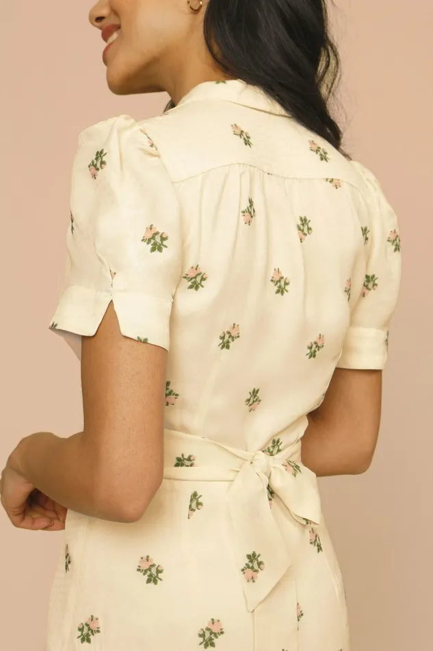 ANAIS Dress Fiorita Ecru Women Rouje Dresses