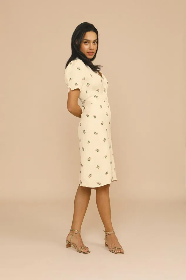 ANAIS Dress Fiorita Ecru Women Rouje Dresses