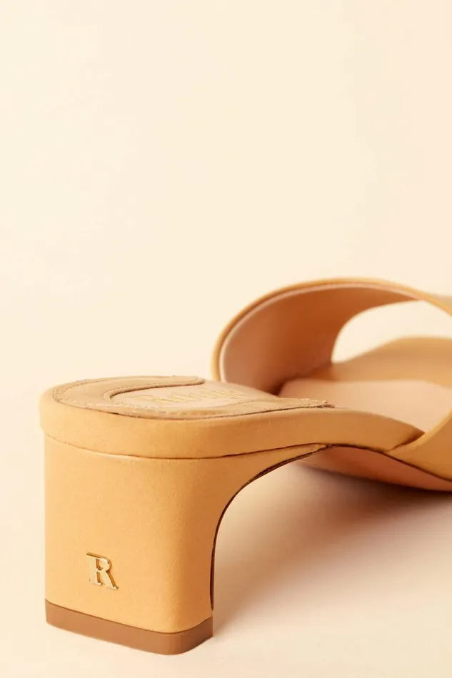 ARLETTE Mules Nappa Camel Women Rouje Shoes