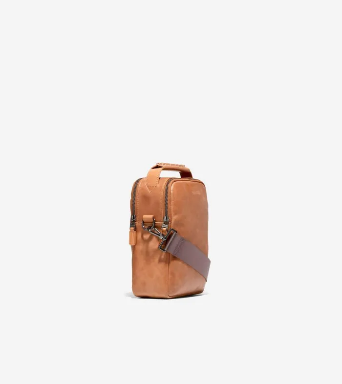 Bags and Backpacks Men Cole Haan American Classics Crossbody Pecan Bags and Backpacks Men Cole Haan American Classics Crossbody Pecan