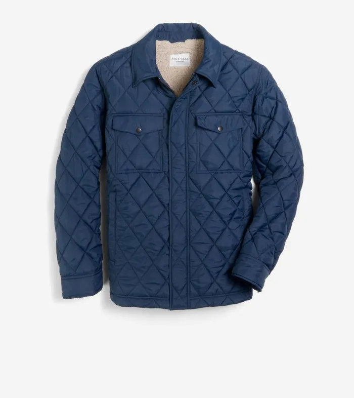 Bags and Backpacks Men Cole Haan Diamond Quilted Jacket Navy