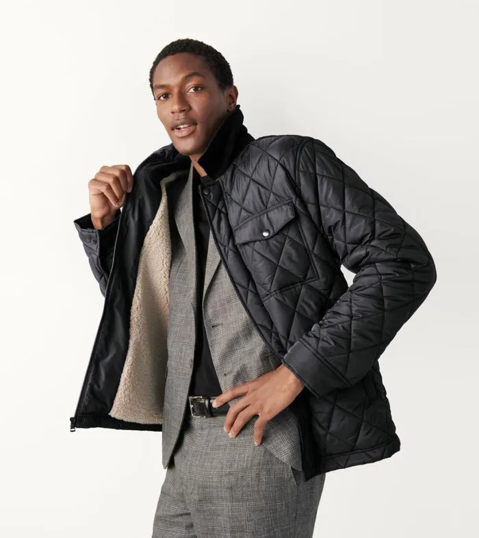 Bags and Backpacks Men Cole Haan Quilted Barn Jacket Black Bags and Backpacks Men Cole Haan Quilted Barn Jacket Black