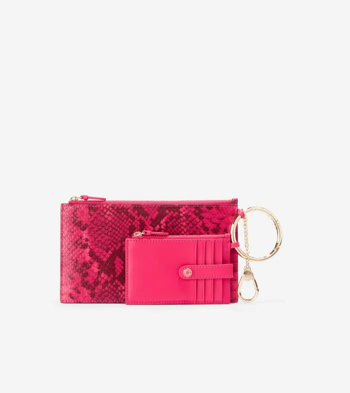 Bags And Backpacks Women Cole Haan Card Case Duo Bright Berry