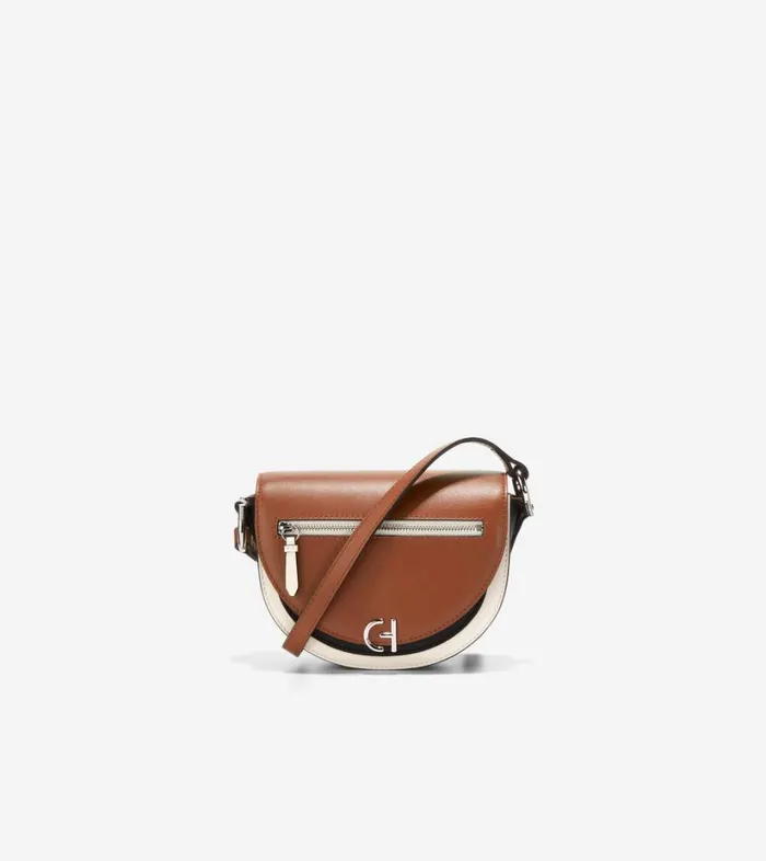 Bags And Backpacks Women Cole Haan Crescida Crossbody British Tan Colorblock