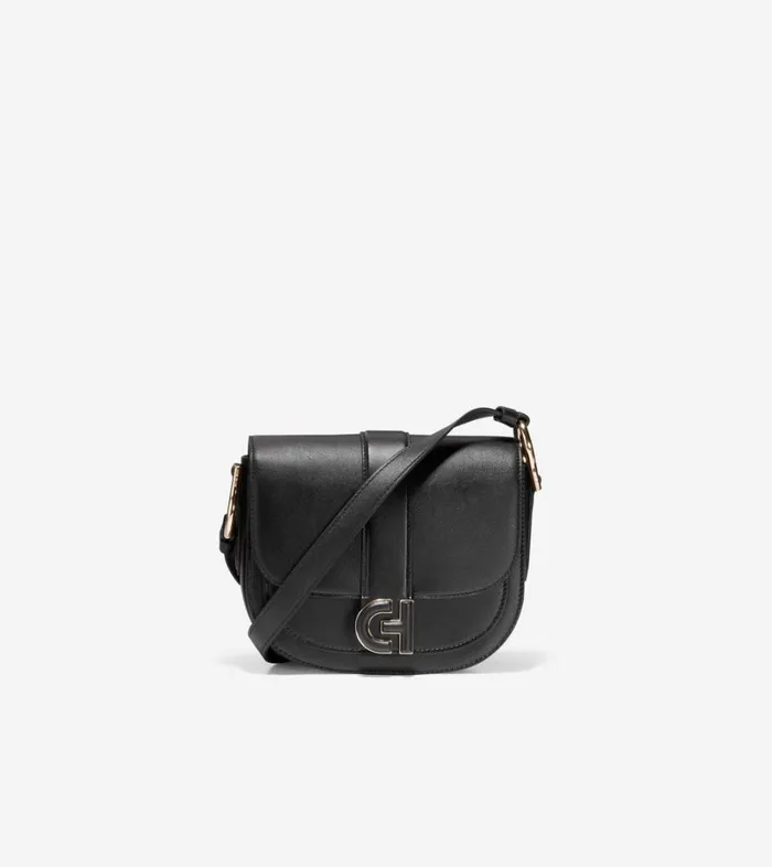 Bags And Backpacks Women Cole Haan Essential Mini Saddle Bag Black