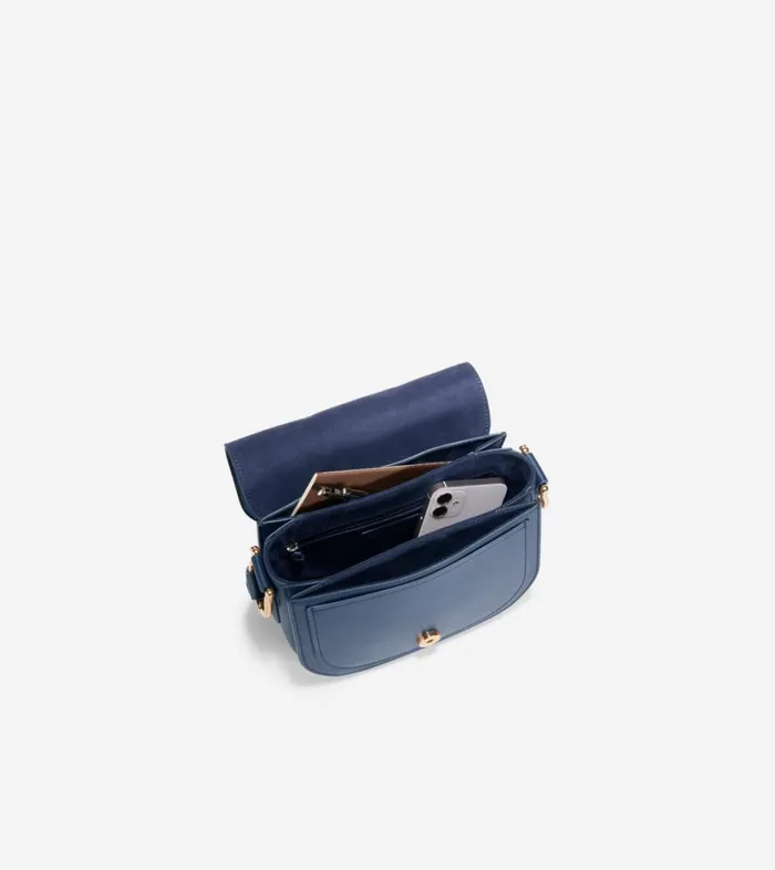 Bags And Backpacks Women Cole Haan Essential Mini Saddle Bag Navy Blazer Bags And Backpacks Women Cole Haan Essential Mini Saddle Bag Navy Blazer