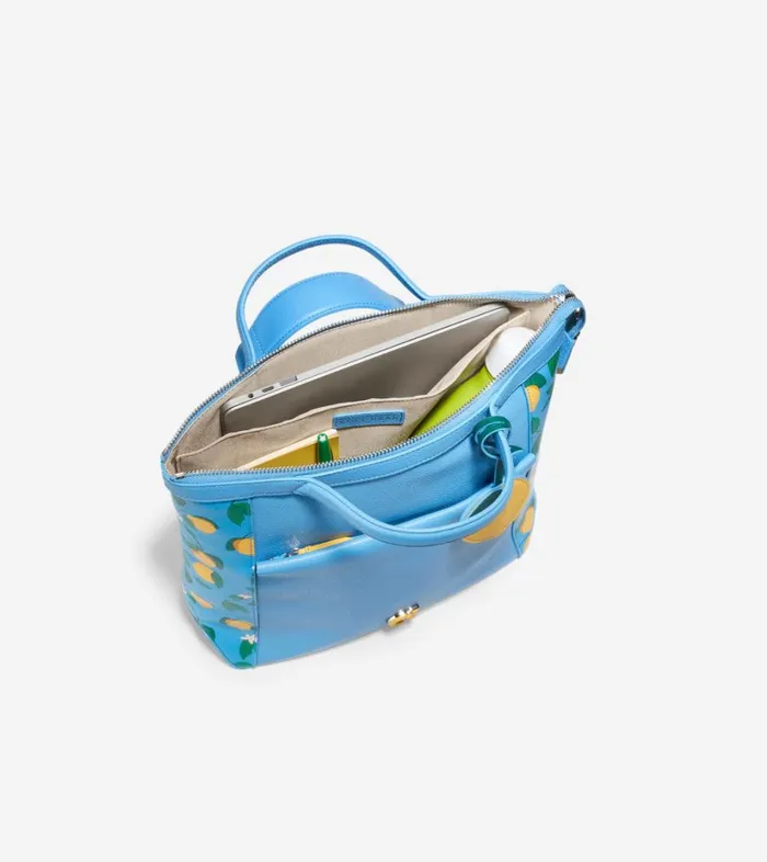 Bags And Backpacks Women Cole Haan Grand Ambition Small Convertible Luxe Backpack Lemon Print Bags And Backpacks Women Cole Haan Grand Ambition Small Convertible Luxe Backpack Lemon Print