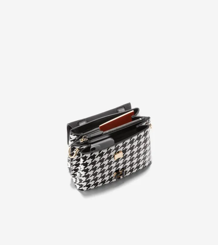 Bags And Backpacks Women Cole Haan Mini Collective Satchel Blackwhite Houndstooth Bags And Backpacks Women Cole Haan Mini Collective Satchel Blackwhite Houndstooth