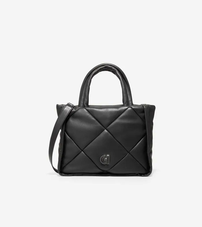 Bags And Backpacks Women Cole Haan Quilted Tote Bag Black
