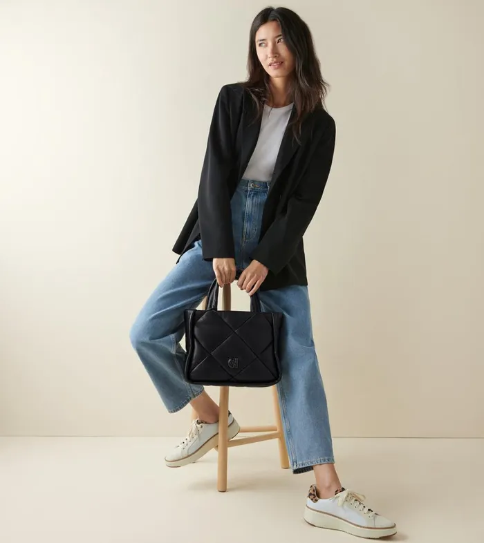 Bags And Backpacks Women Cole Haan Quilted Tote Bag Black Bags And Backpacks Women Cole Haan Quilted Tote Bag Black