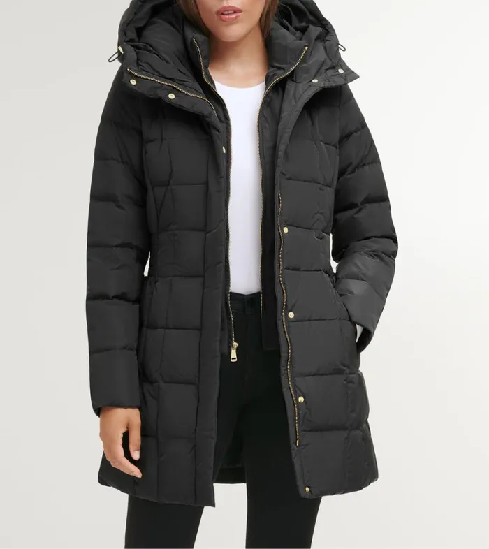 Bags And Backpacks Women Cole Haan Signature Hooded Taffeta Down Coat Black Bags And Backpacks Women Cole Haan Signature Hooded Taffeta Down Coat Black