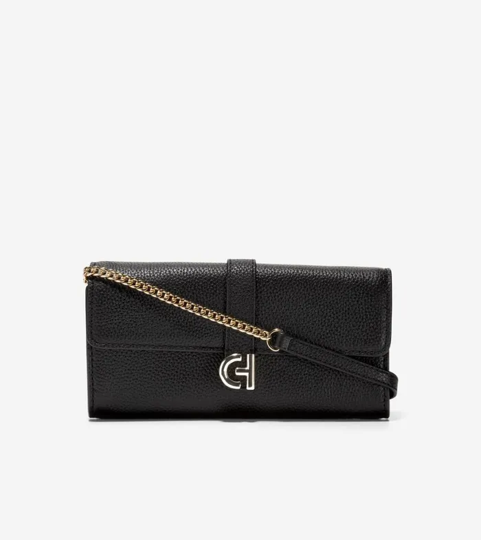 Bags And Backpacks Women Cole Haan Wallet On A Chain Black