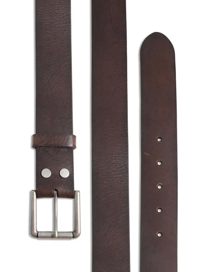 Belts Men Lucky Brand Highland Leather Belt Chocolate