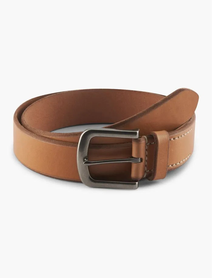 Belts Men Lucky Brand Natural Leather Belt Natural