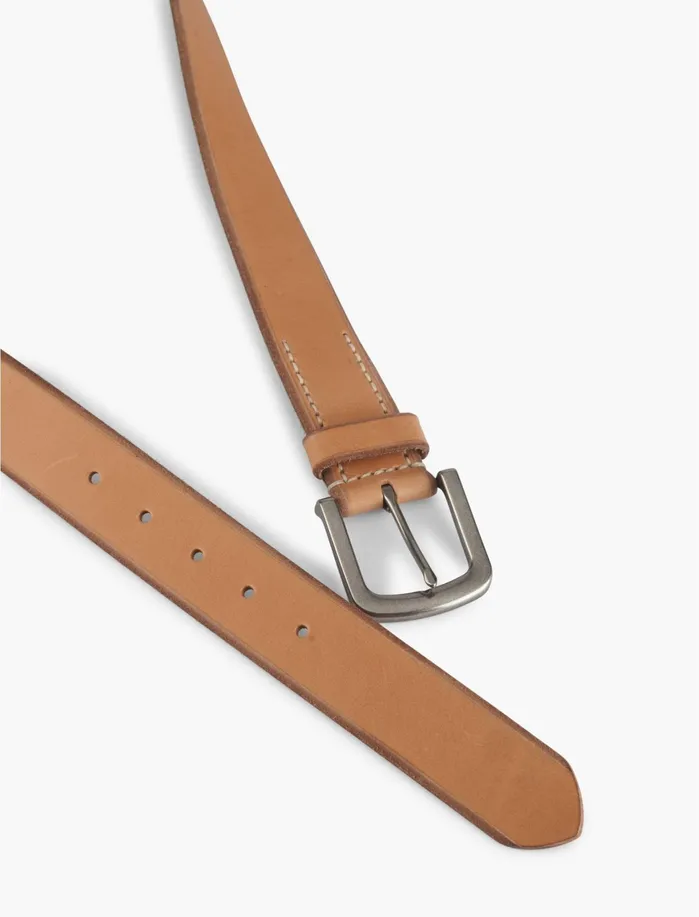 Belts Men Lucky Brand Natural Leather Belt Natural