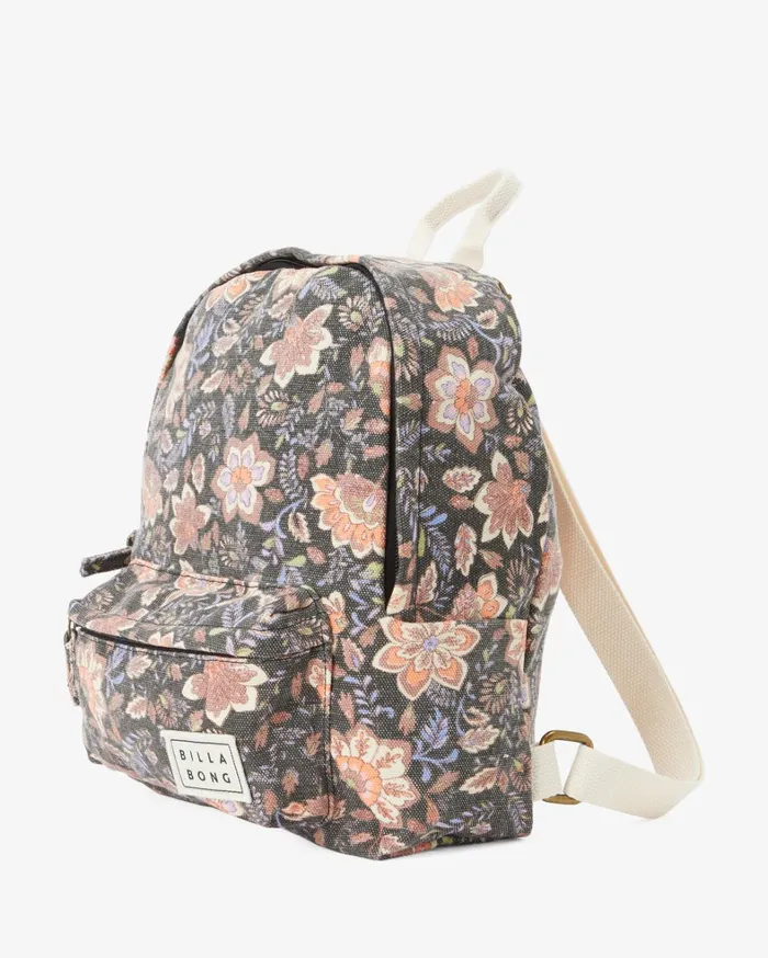Billabong Backpacks Women Mini Mama Canvas Backpack Black Sands Billabong Backpacks Women Mini Mama Canvas Backpack Black Sands