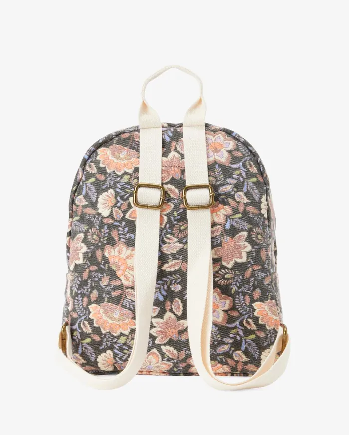 Billabong Backpacks Women Mini Mama Canvas Backpack Black Sands Billabong Backpacks Women Mini Mama Canvas Backpack Black Sands