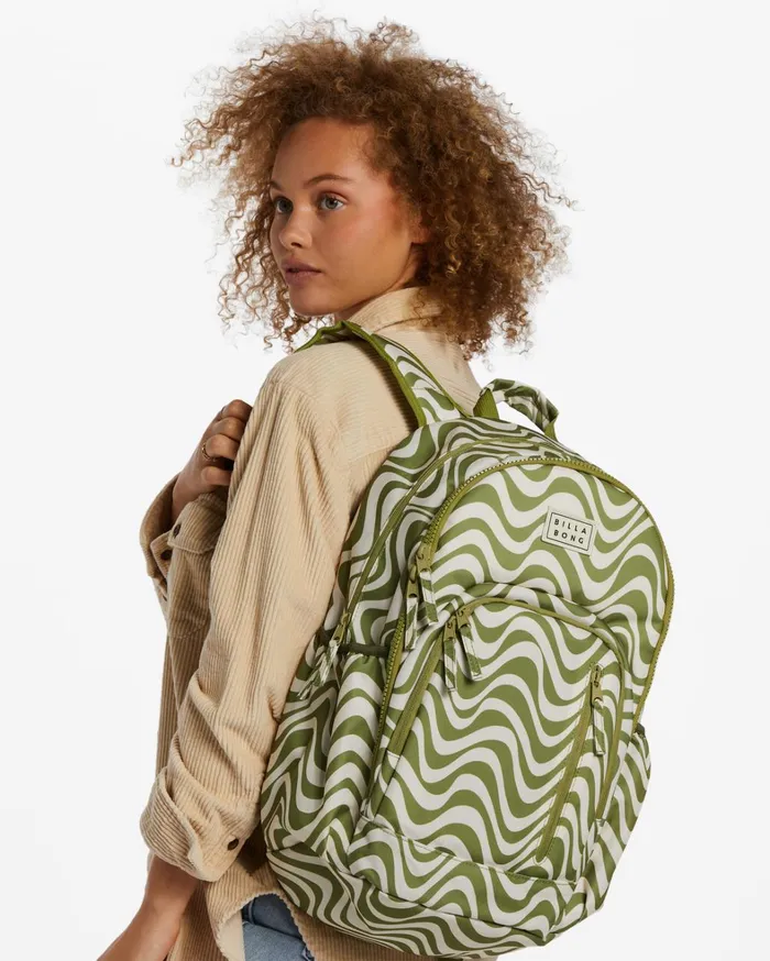 Billabong Backpacks Women Roadie Backpack Green Eyes Billabong Backpacks Women Roadie Backpack Green Eyes
