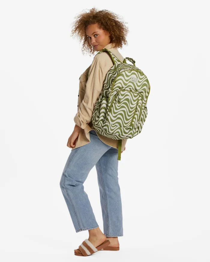 Billabong Backpacks Women Roadie Backpack Green Eyes Billabong Backpacks Women Roadie Backpack Green Eyes