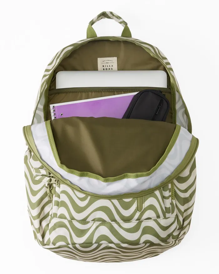 Billabong Backpacks Women Roadie Backpack Green Eyes Billabong Backpacks Women Roadie Backpack Green Eyes
