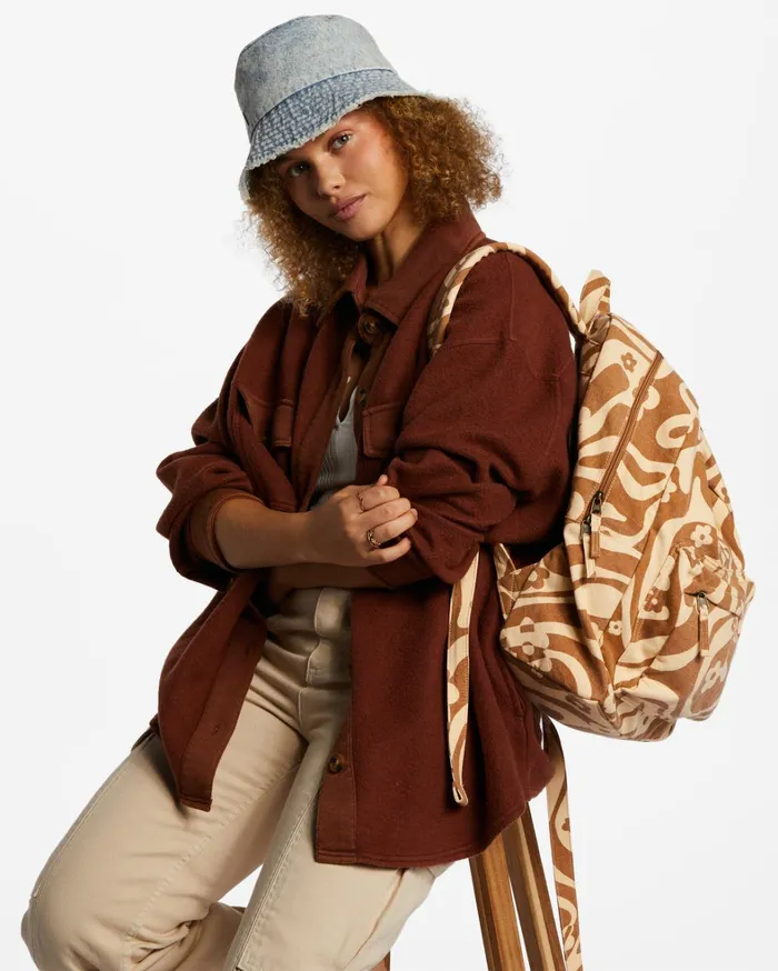 Billabong Backpacks Women Schools Out Canvas Backpack Cider