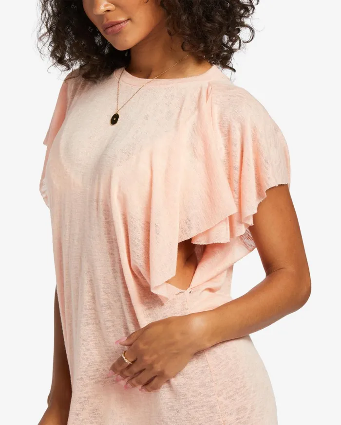 Billabong Beach Cover Ups Women Out For Waves CoverUp Dress Soft N Peachy Billabong Beach Cover Ups Women Out For Waves CoverUp Dress Soft N Peachy
