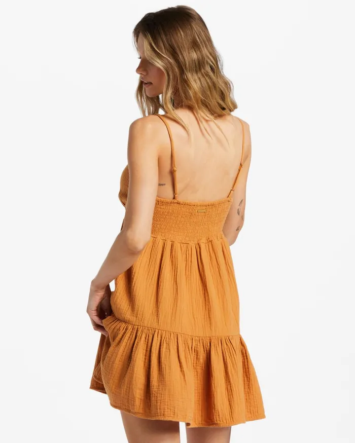 Billabong Beach Cover Ups Women Wave After Wave Mini Dress Summer Spice Billabong Beach Cover Ups Women Wave After Wave Mini Dress Summer Spice